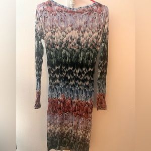 Multi colored body con dress